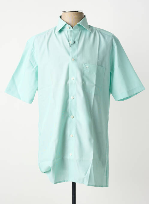 Chemise manches courtes vert OLYMP homme