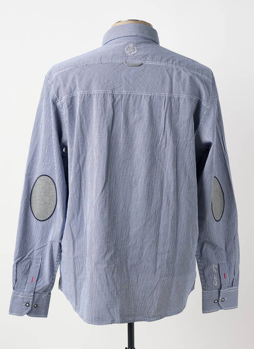 Chemise manches longues bleu BLACK WELLIS homme