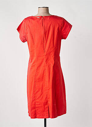 Robe mi-longue manches courtes manches courtes orange AGATHE & LOUISE femme