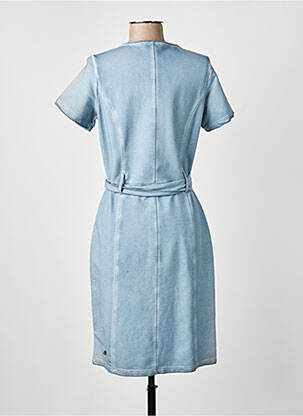 Robe mi-longue manches courtes manches courtes bleu MERI & ESCA femme