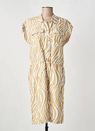 Robe mi-longue manches courtes manches courtes beige MADO ET LES AUTRES femme