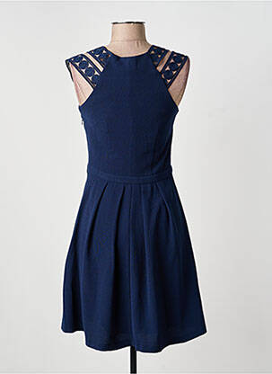 Robe mi-longue sans manche sans manche bleu MORGAN femme