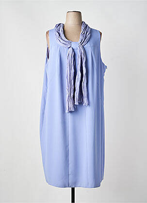 Robe mi-longue sans manche sans manche violet GREGORY PAT femme