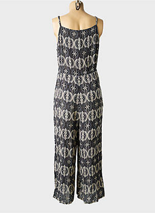 Combi-pantalon tissage crêpe fines bretelles gris L'ATELIER D'ANNA femme