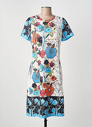 Robe mi-longue blanc GUY DUBOUIS femme