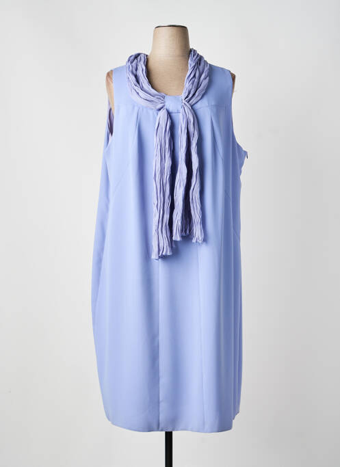Robe mi-longue sans manche sans manche violet GREGORY PAT femme