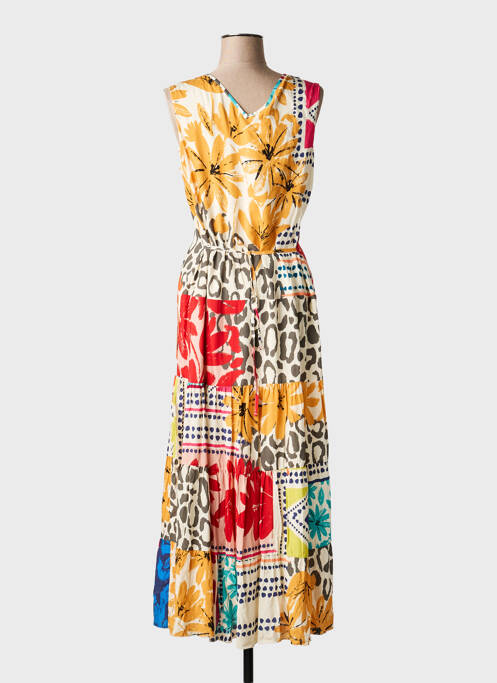 Robe longue orange GUY DUBOUIS femme