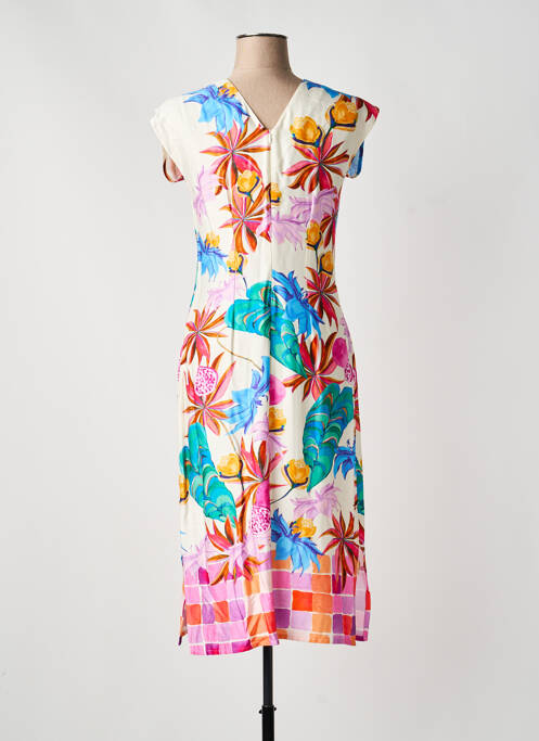 Robe mi-longue beige GREGORY PAT femme