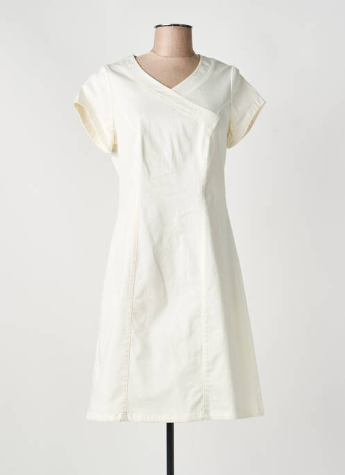 Robe mi-longue beige GUY DUBOUIS femme