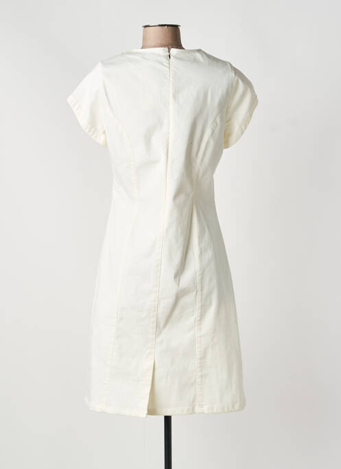 Robe mi-longue beige GUY DUBOUIS femme