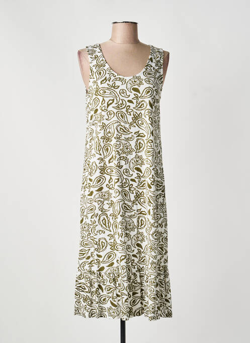 Robe mi-longue blanc AGATHE & LOUISE femme