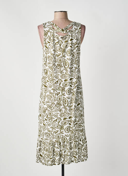 Robe mi-longue blanc AGATHE & LOUISE femme