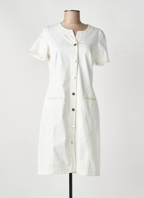 Robe mi-longue blanc GREGORY PAT femme