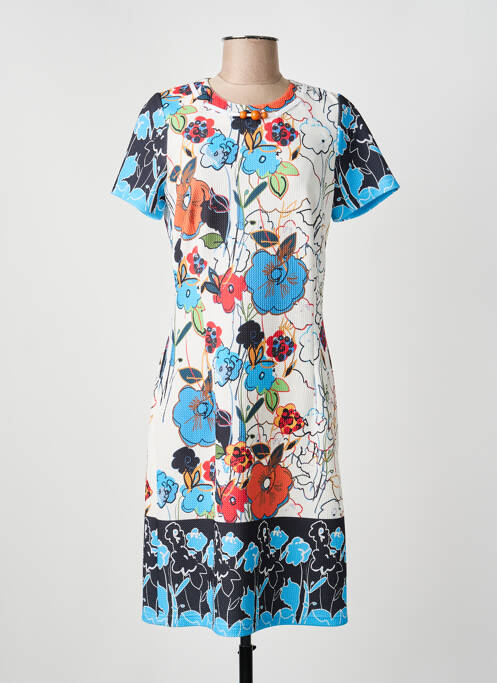 Robe mi-longue blanc GUY DUBOUIS femme