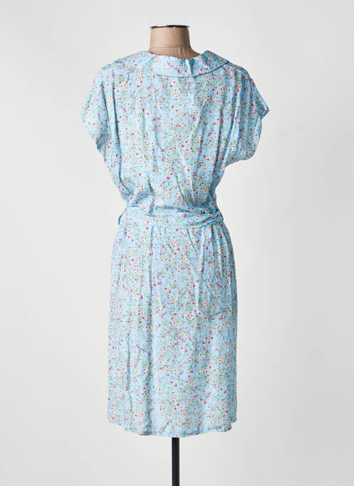 Robe mi-longue bleu COULEURS DU TEMPS femme