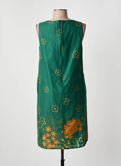 Robe mi-longue vert GUY DUBOUIS femme