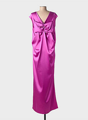 Robe longue sans manche sans manche rose GIANLUCA CAPANNOLO femme