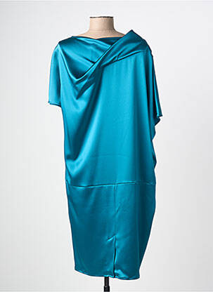 Robe mi-longue manches courtes manches courtes bleu GIANLUCA CAPANNOLO femme