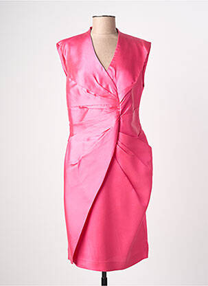 Robe mi-longue sans manche sans manche rose DICE KAYEK femme