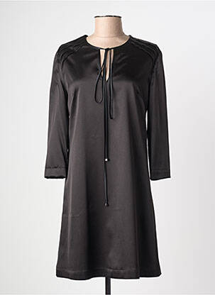 Robe courte manches 3/4 manches 3/4 noir DE SANTIS BY MARTIN ALVAREZ femme