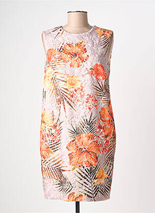 Robe courte sans manche sans manche beige MSGM femme
