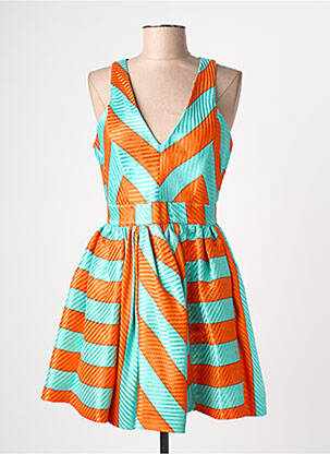 Robe courte sans manche sans manche bleu MSGM femme