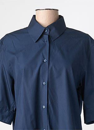 Tunique manches courtes coupe cintrée bleu JIL SANDER femme