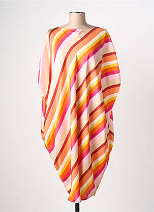 Robe mi-longue orange GIANLUCA CAPANNOLO femme