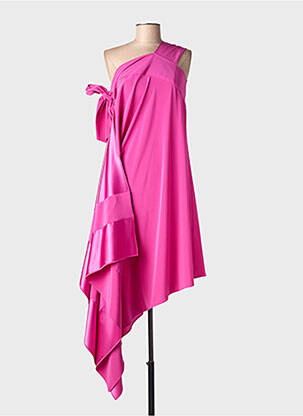 Robe mi-longue rose GIANLUCA CAPANNOLO femme