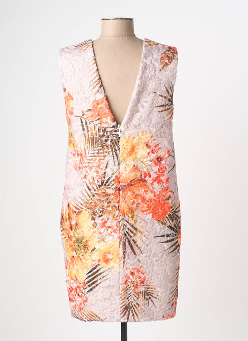 Robe courte sans manche sans manche beige MSGM femme