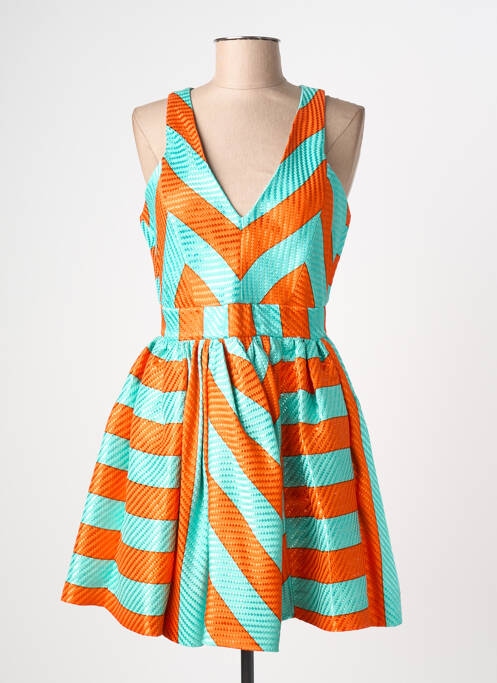 Robe courte sans manche sans manche bleu MSGM femme