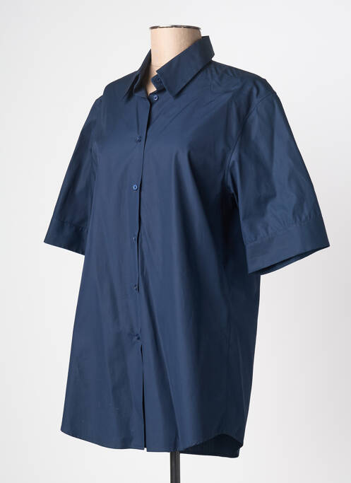 Tunique manches courtes coupe cintrée bleu JIL SANDER femme