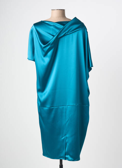 Robe mi-longue bleu GIANLUCA CAPANNOLO femme