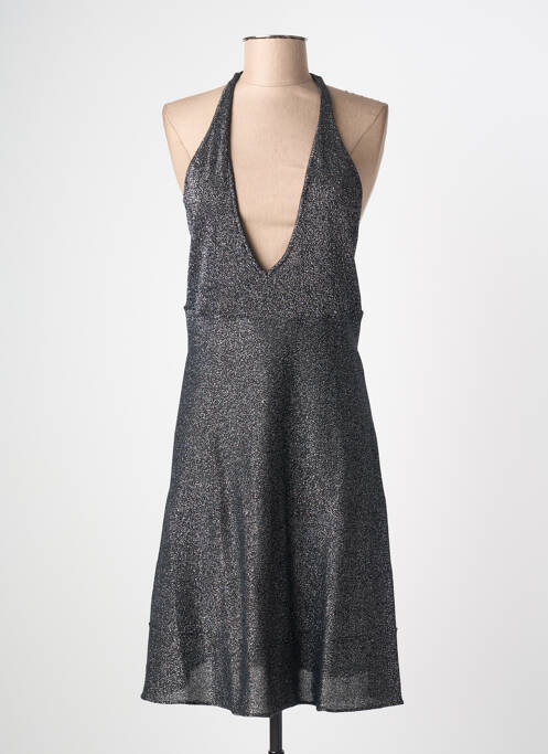 Robe mi-longue noir O L'AUTRE CHOSE femme