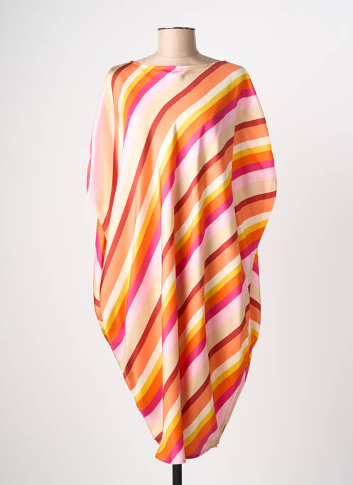 Robe mi-longue orange GIANLUCA CAPANNOLO femme