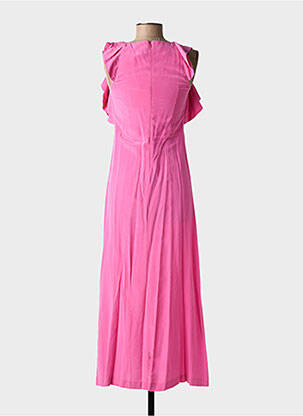Robe longue manches courtes manches courtes rose L'AUTRE CHOSE femme