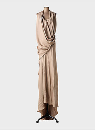 Robe longue sans manche sans manche vert GEMY femme