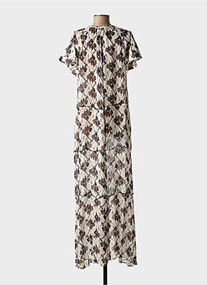 Robe longue manches courtes manches courtes beige DOROTHEE SCHUMACHER femme