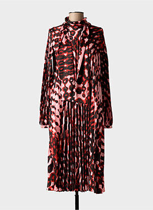 Robe mi-longue manches longues manches longues rose GIANLUCA CAPANNOLO femme