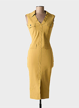 Robe mi-longue sans manche sans manche vert CHIARA BONI femme
