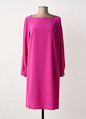 Robe mi-longue manches longues manches longues rose GIANLUCA CAPANNOLO femme