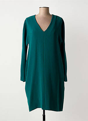 Robe mi-longue manches longues manches longues vert JIL SANDER femme