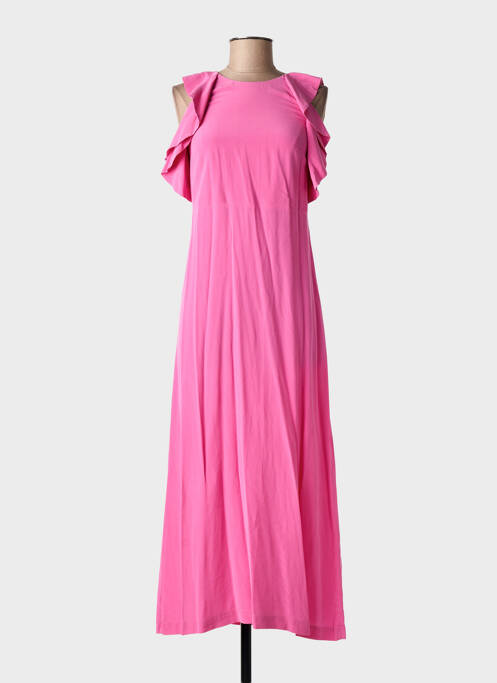 Robe longue manches courtes manches courtes rose L'AUTRE CHOSE femme