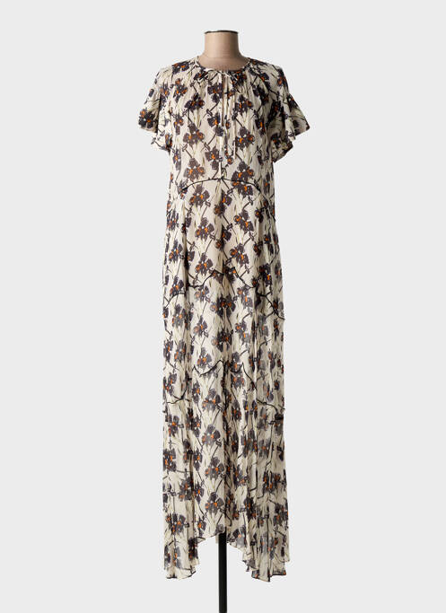 Robe longue manches courtes manches courtes beige DOROTHEE SCHUMACHER femme