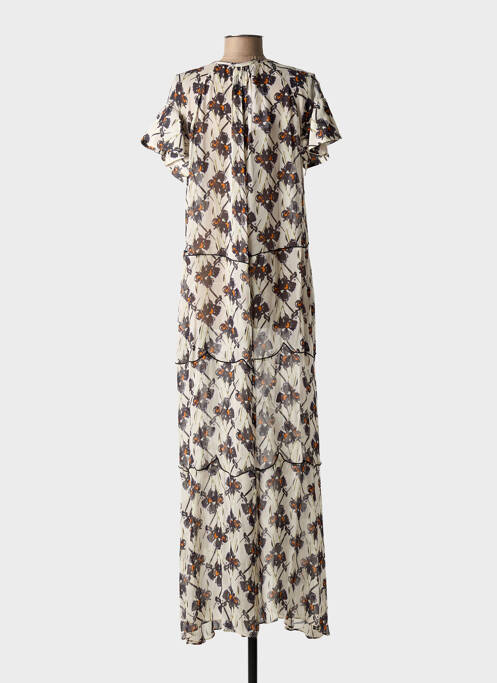 Robe longue manches courtes manches courtes beige DOROTHEE SCHUMACHER femme