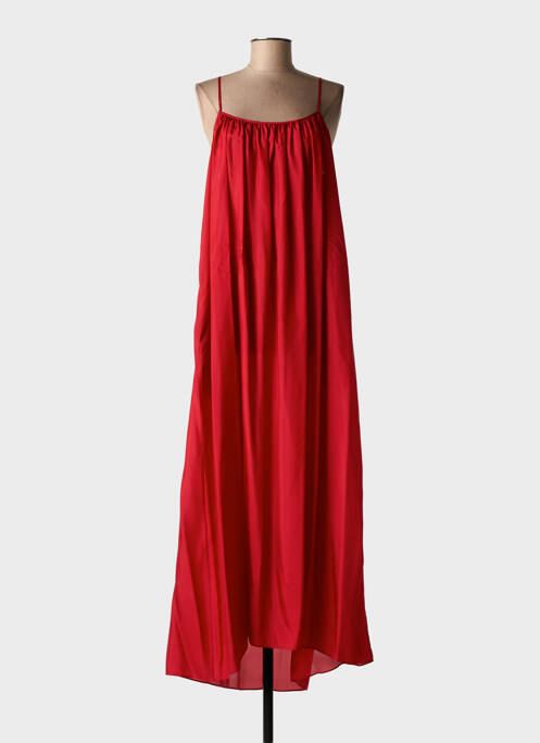 Robe longue coupe fluide fines bretelles rouge LIVIANA CONTI femme