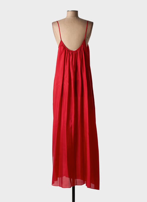 Robe longue coupe fluide fines bretelles rouge LIVIANA CONTI femme