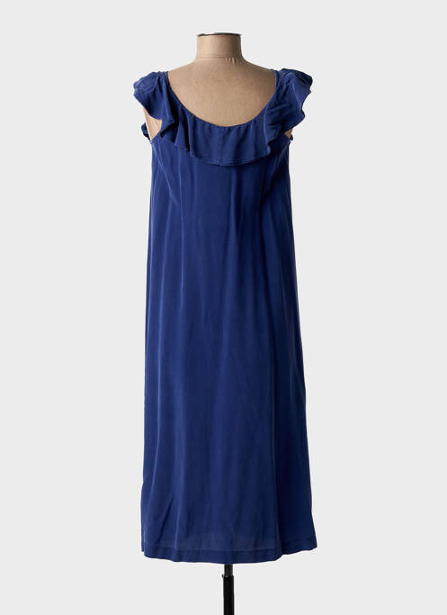 Robe mi-longue manches courtes manches courtes bleu L'AUTRE CHOSE femme