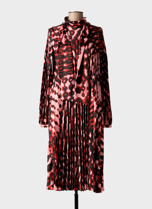 Robe mi-longue manches longues manches longues rose GIANLUCA CAPANNOLO femme