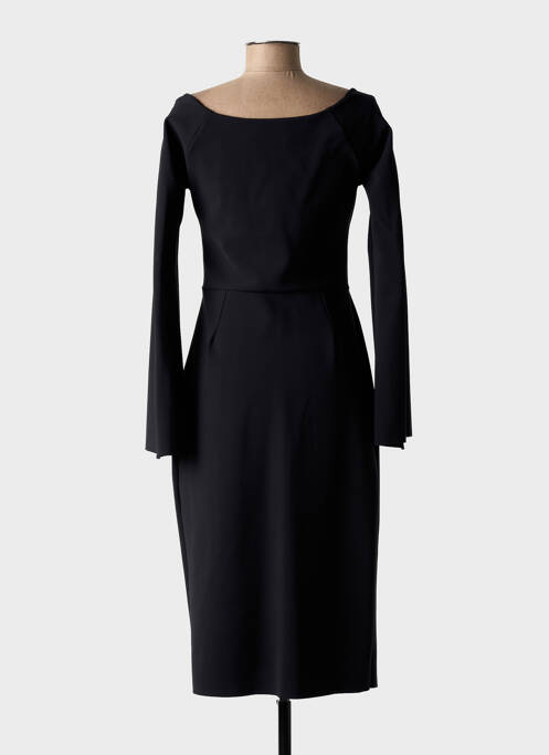 Robe mi-longue manches longues manches longues noir CHIARA BONI femme